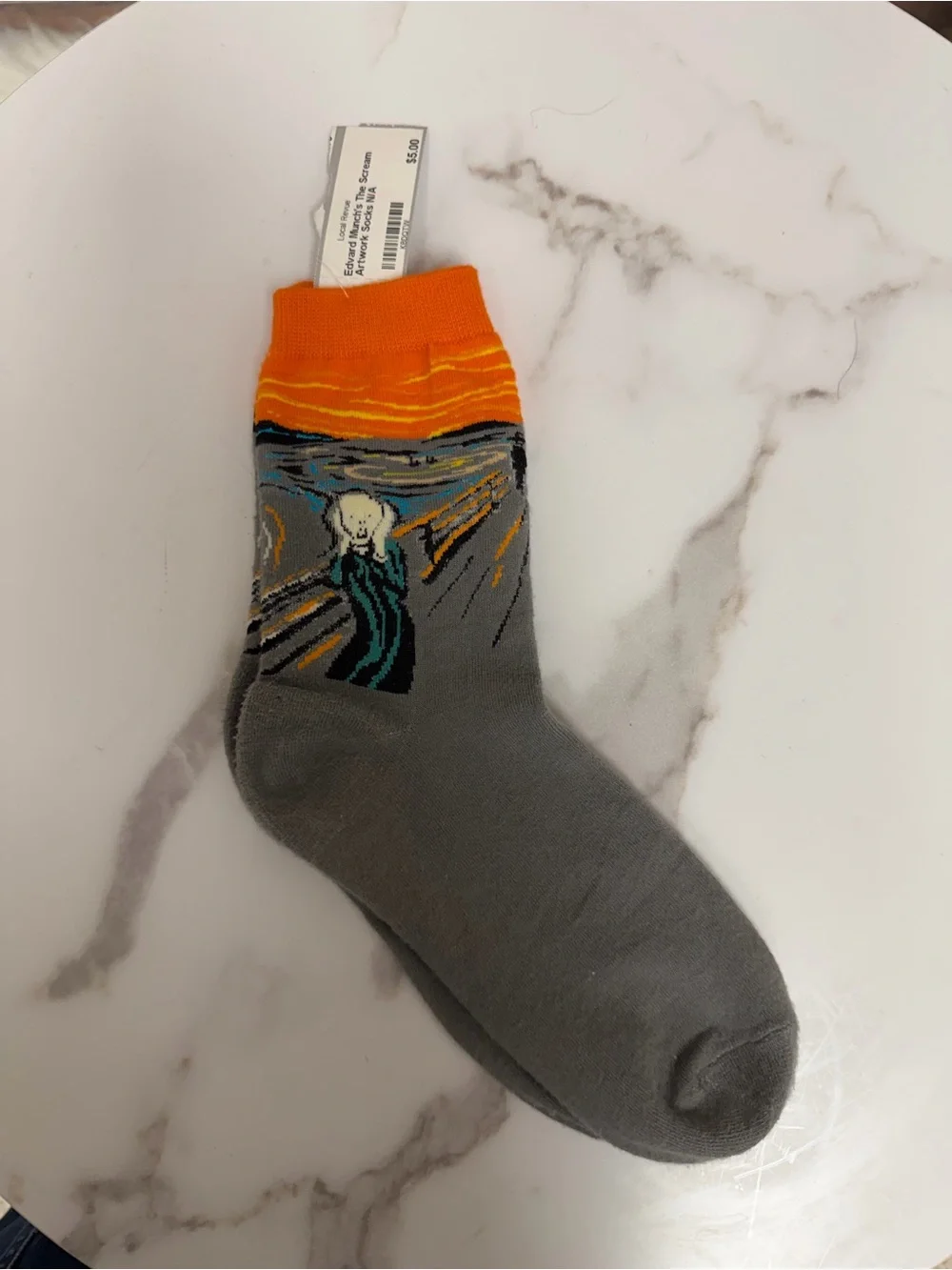 Edvard Munch’s The Scream Artwork Socks